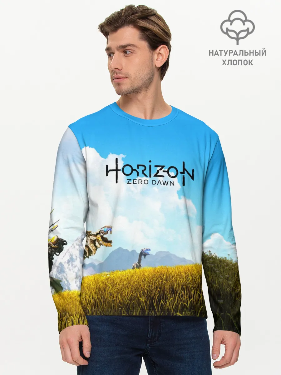 Мужской лонгслив базовый / Horizon Zero Dawn