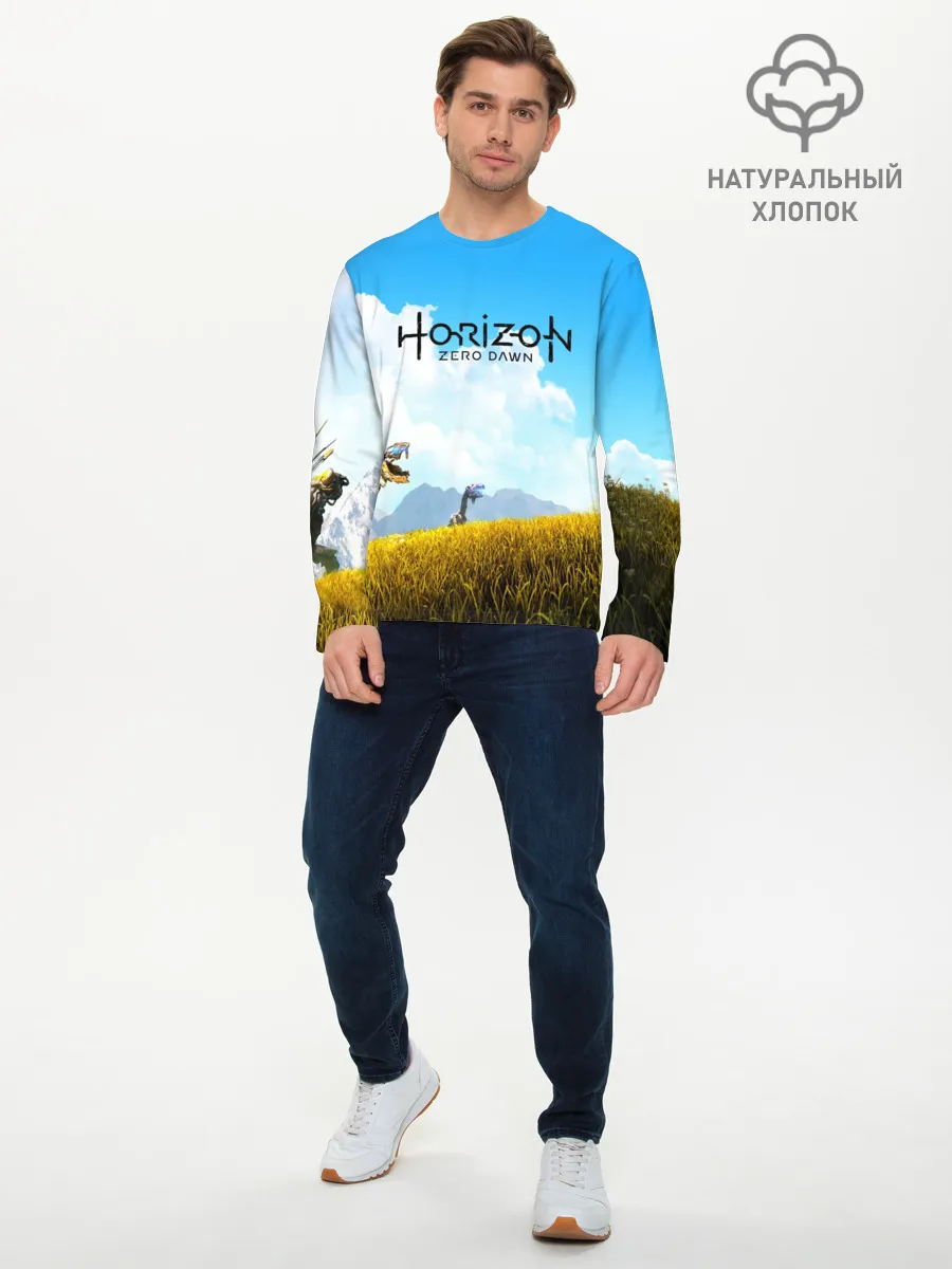 Мужской лонгслив базовый / Horizon Zero Dawn