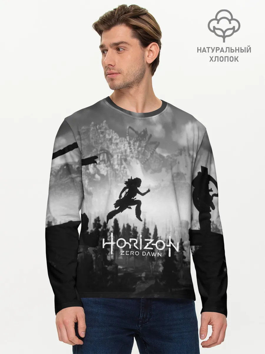 Мужской лонгслив базовый / Horizon Zero Dawn
