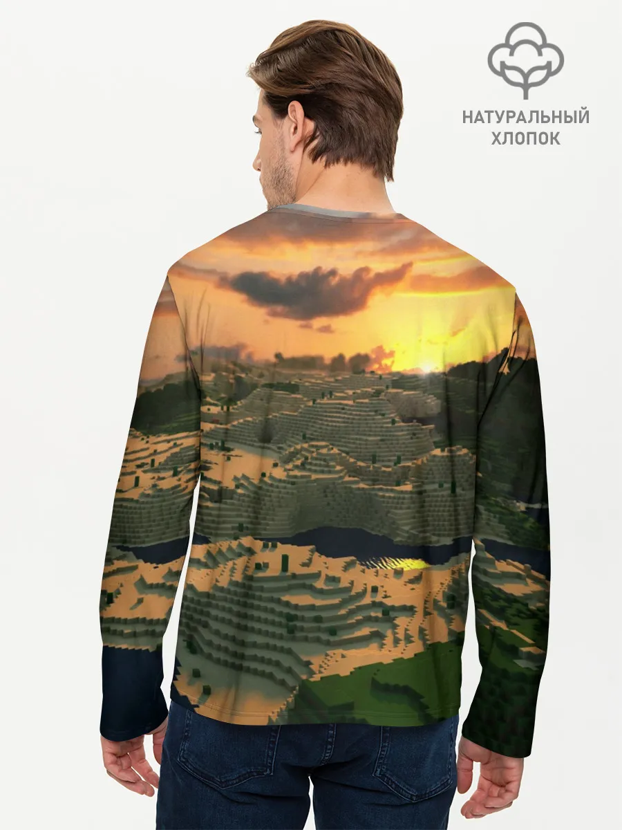 Мужской лонгслив базовый / MINECRAFT
