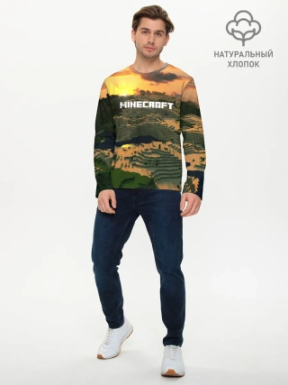 Мужской лонгслив базовый / MINECRAFT