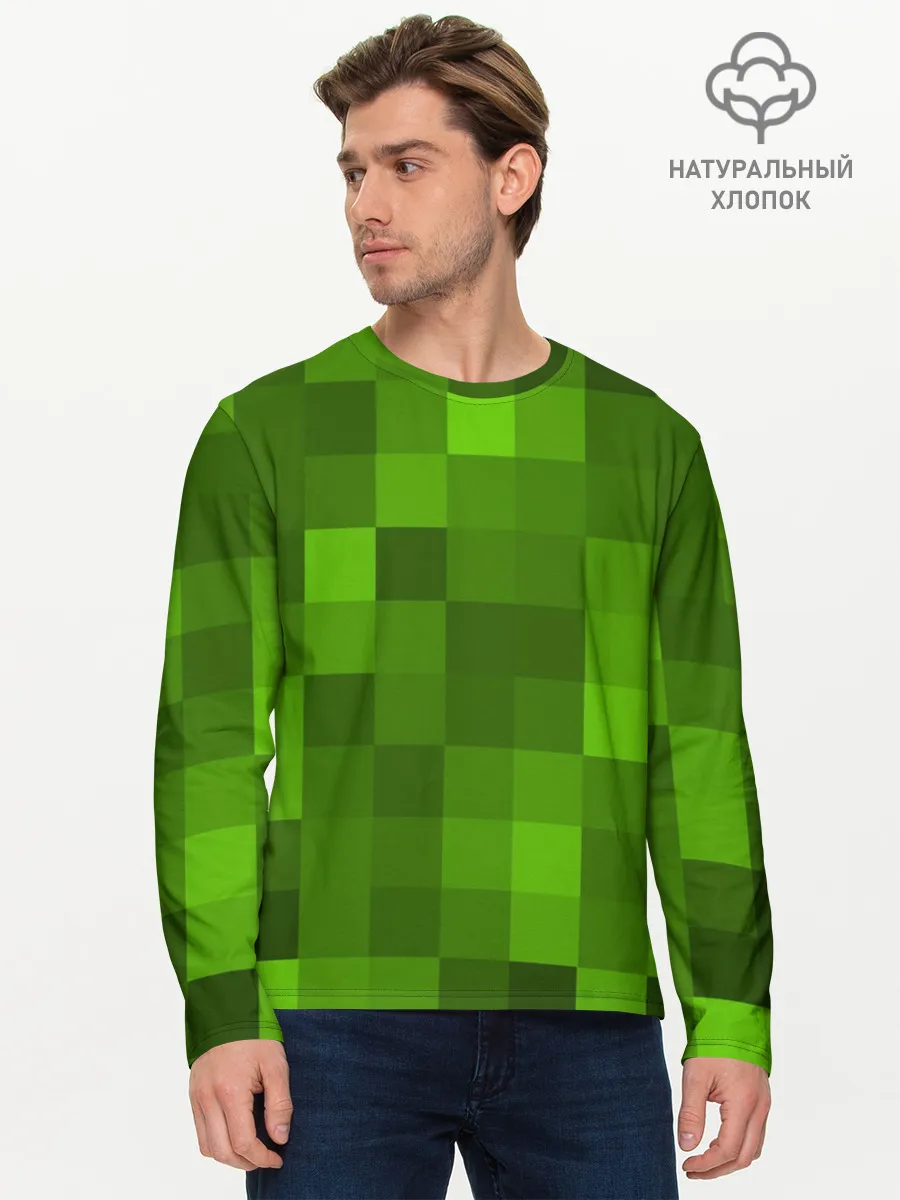 Мужской лонгслив базовый / Minecraft