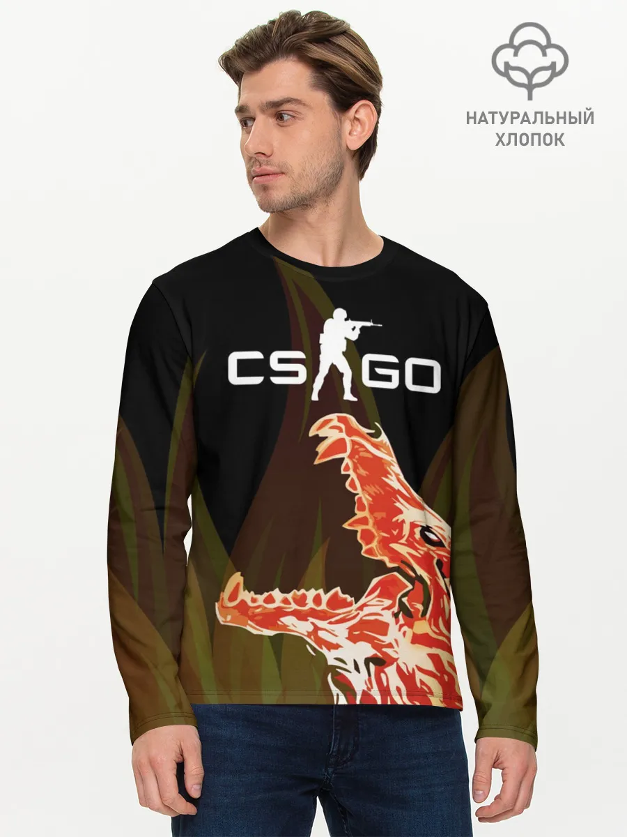 Мужской лонгслив базовый / CS:GO - Howl