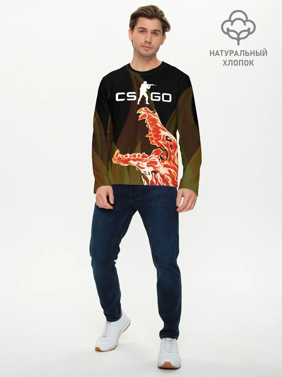 Мужской лонгслив базовый / CS:GO - Howl