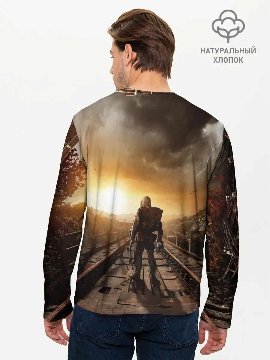 Мужской лонгслив базовый / Metro 2033 постапокалипсис