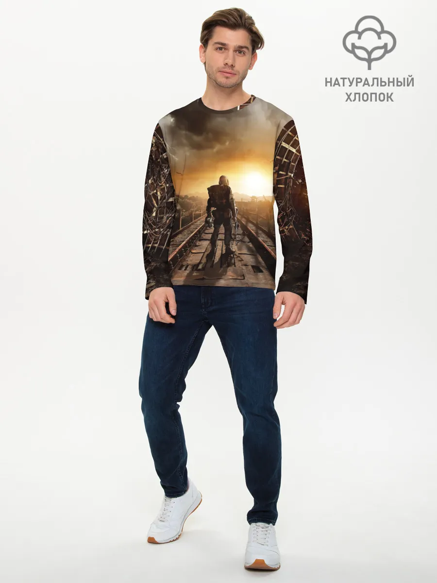 Мужской лонгслив базовый / Metro 2033 постапокалипсис