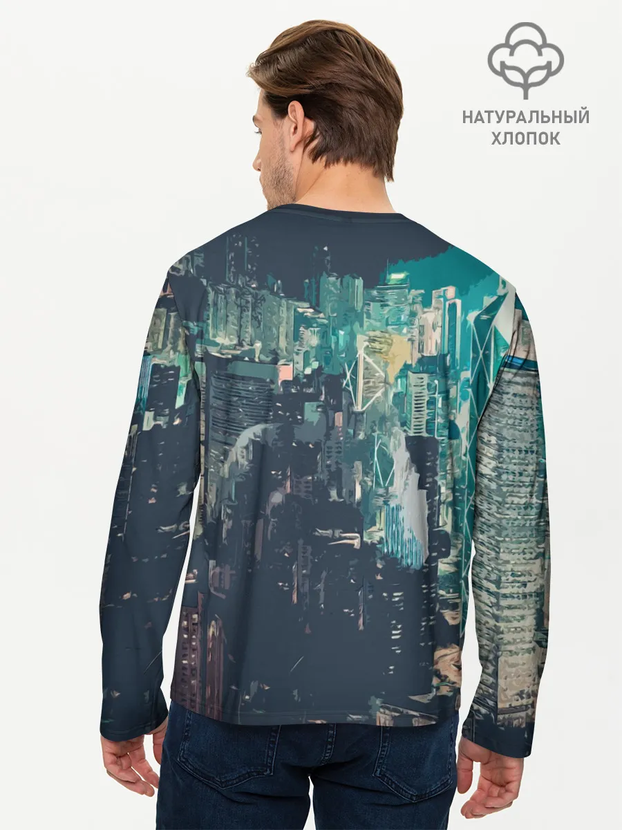 Мужской лонгслив базовый / Сайонара бой