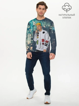 Мужской лонгслив базовый / Сайонара бой