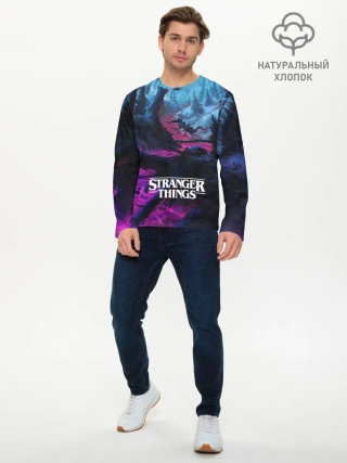 Мужской лонгслив базовый / Очень странные дела