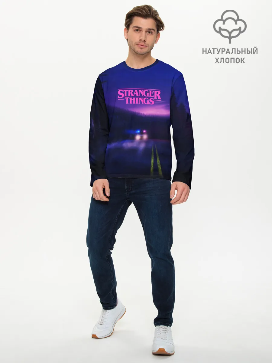 Мужской лонгслив базовый / Очень странные дела