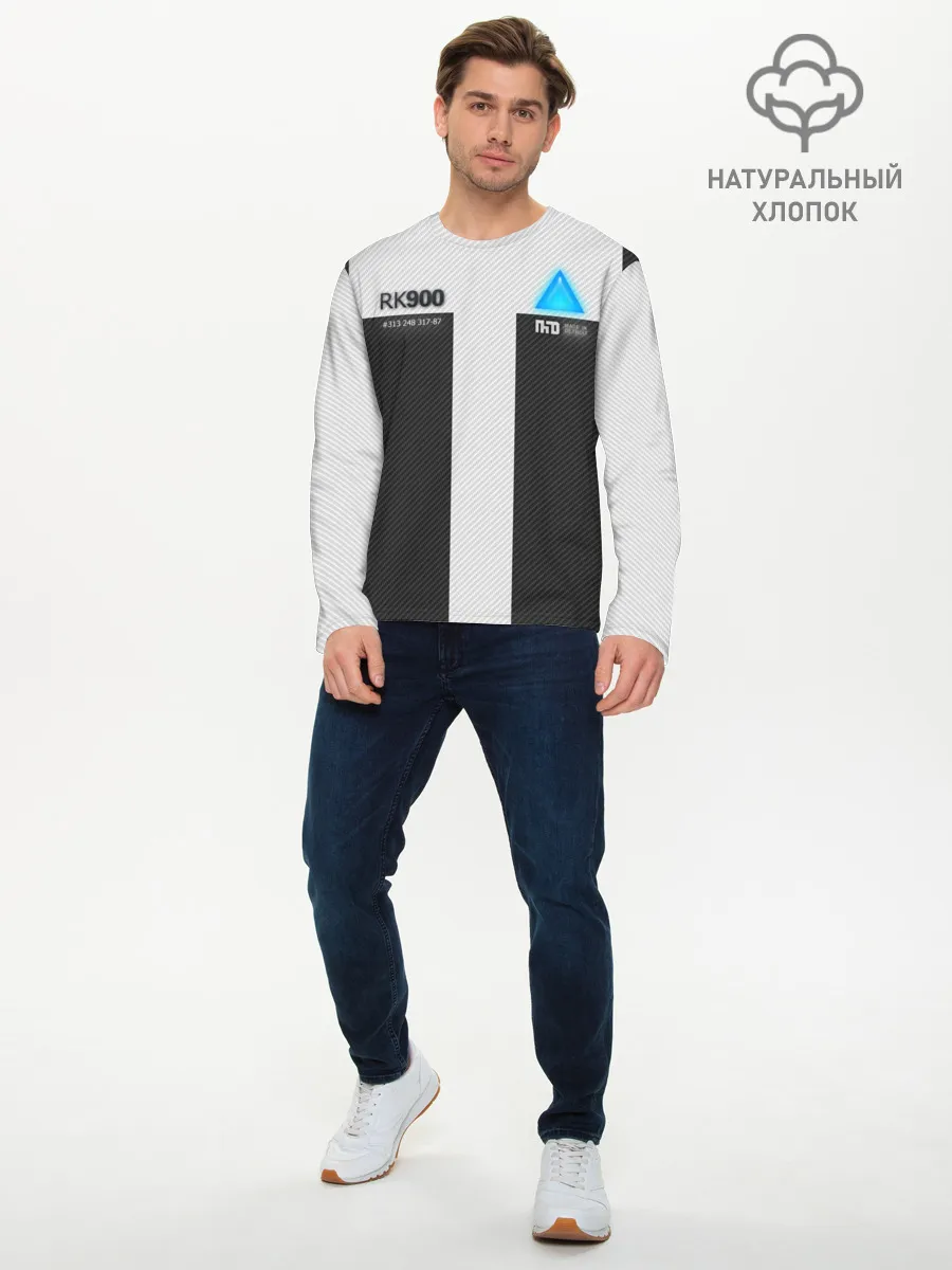 Мужской лонгслив базовый / Connor Detroit: Become Human