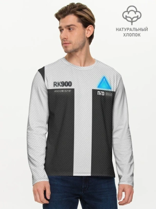 Мужской лонгслив базовый / Connor Detroit: Become Human