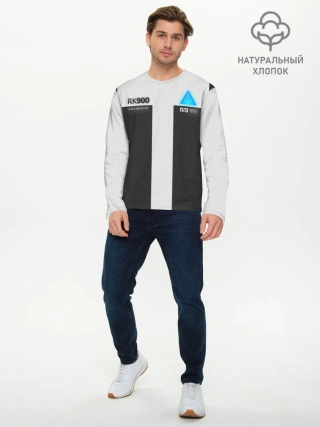 Мужской лонгслив базовый / Connor Detroit: Become Human