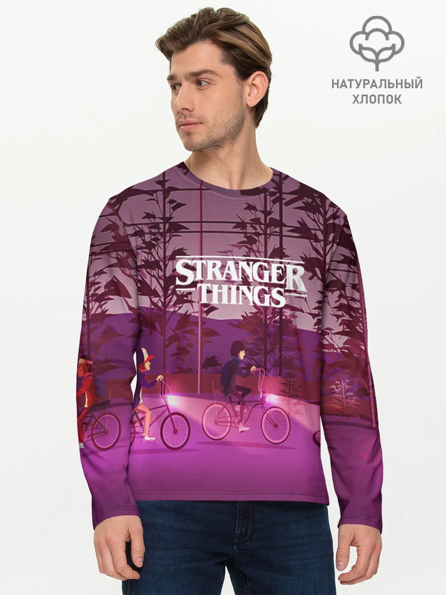Мужской лонгслив базовый / STRANGER THINGS
