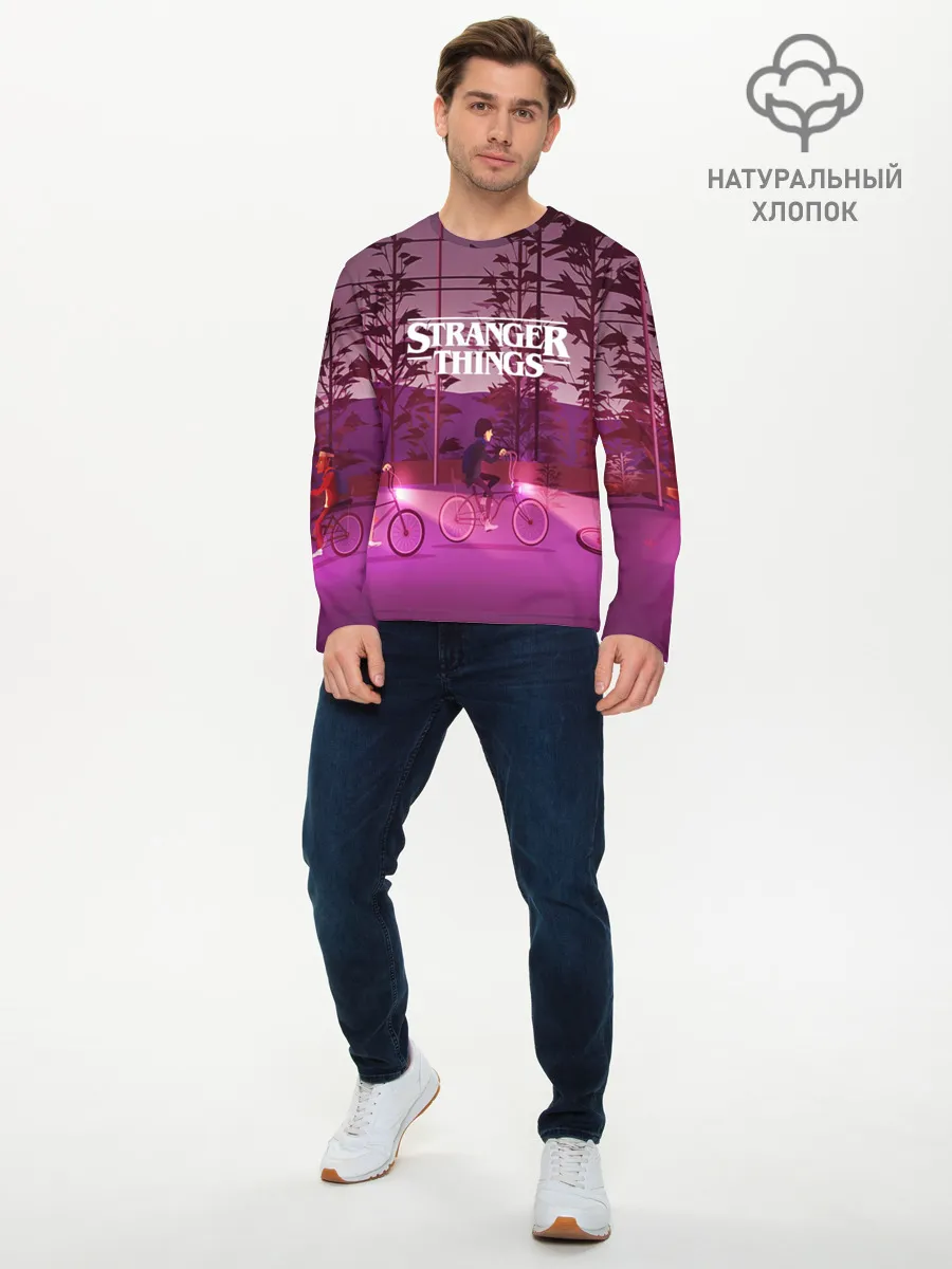 Мужской лонгслив базовый / STRANGER THINGS