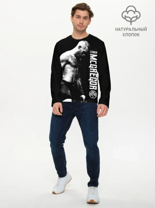 Мужской лонгслив базовый / Конор МакГрегор