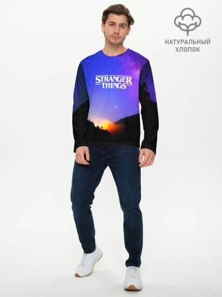 Мужской лонгслив базовый / Очень странные дела