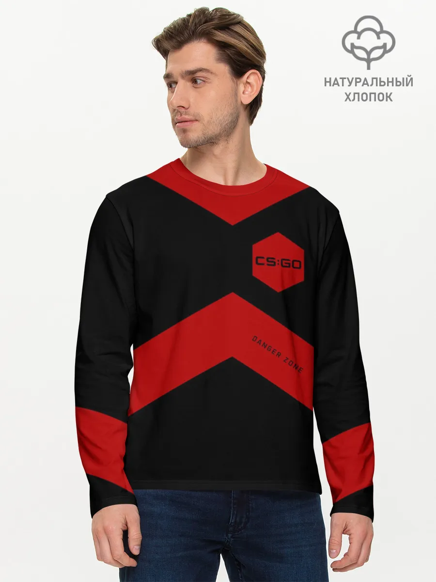 Мужской лонгслив базовый / CS:GO - Danger Zone