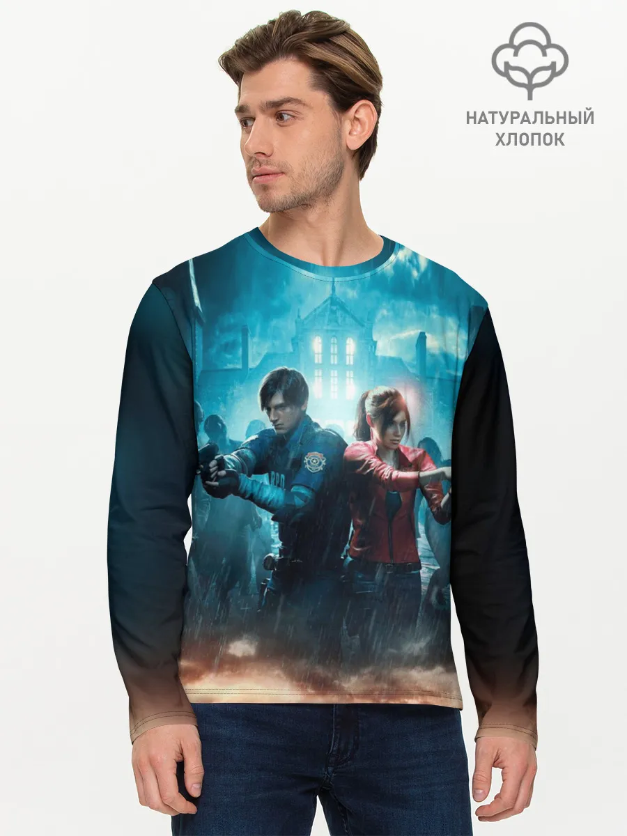 Мужской лонгслив базовый / Resident Evil 2