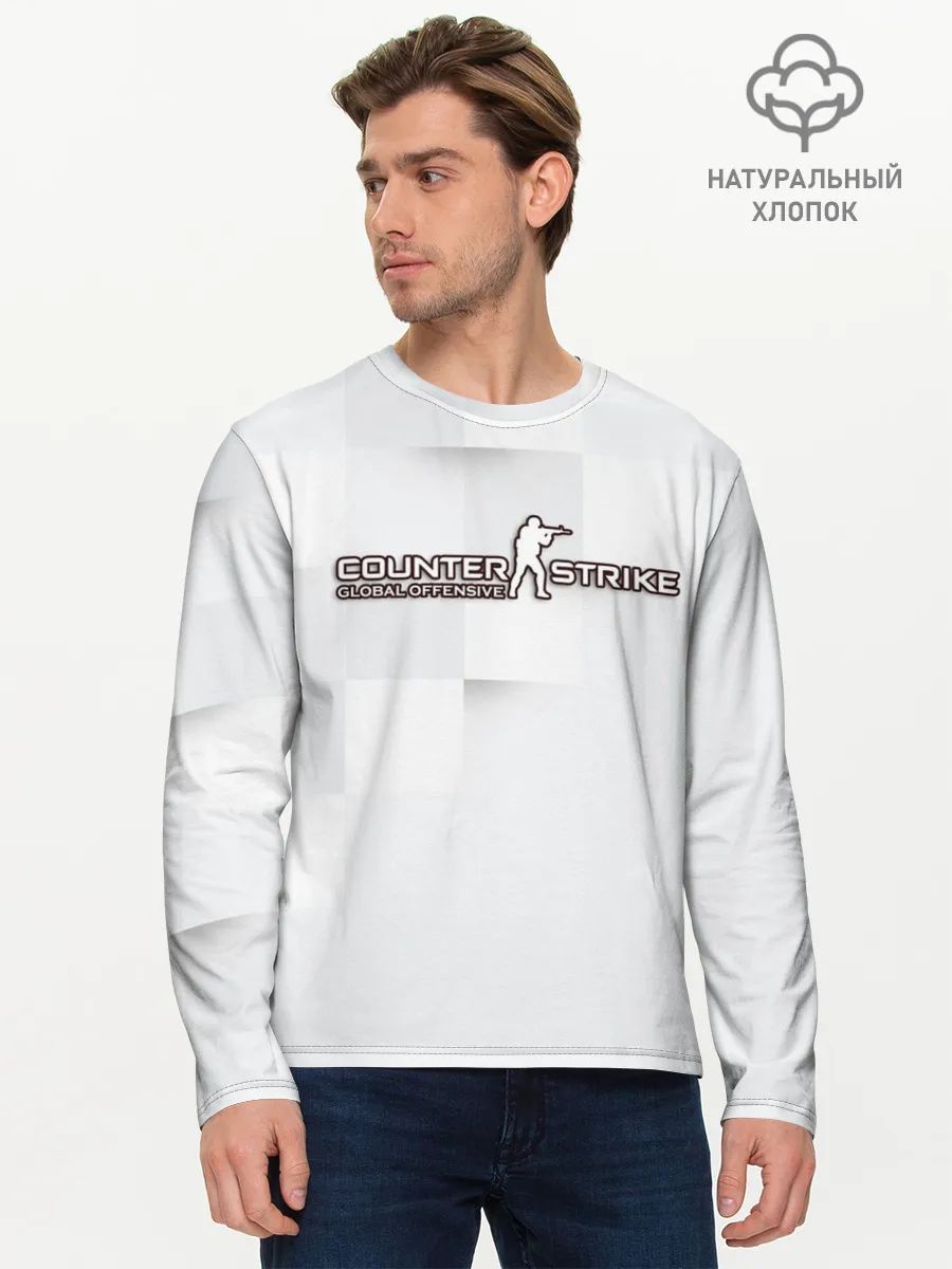 Мужской лонгслив базовый / Counter Strike