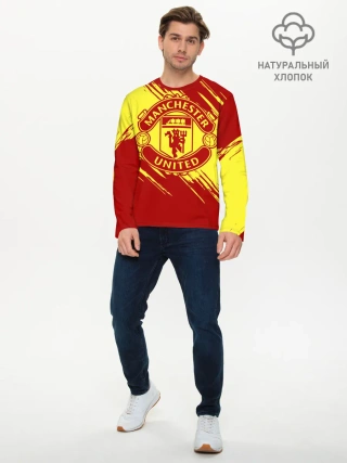 Мужской лонгслив базовый / Манчестер Юнайтед