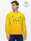 Мужской лонгслив базовый / Покемоны. Удивленный Пикачу