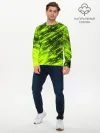 Мужской лонгслив базовый / ЗЕЛЕНЫЙ ОГОНЬ