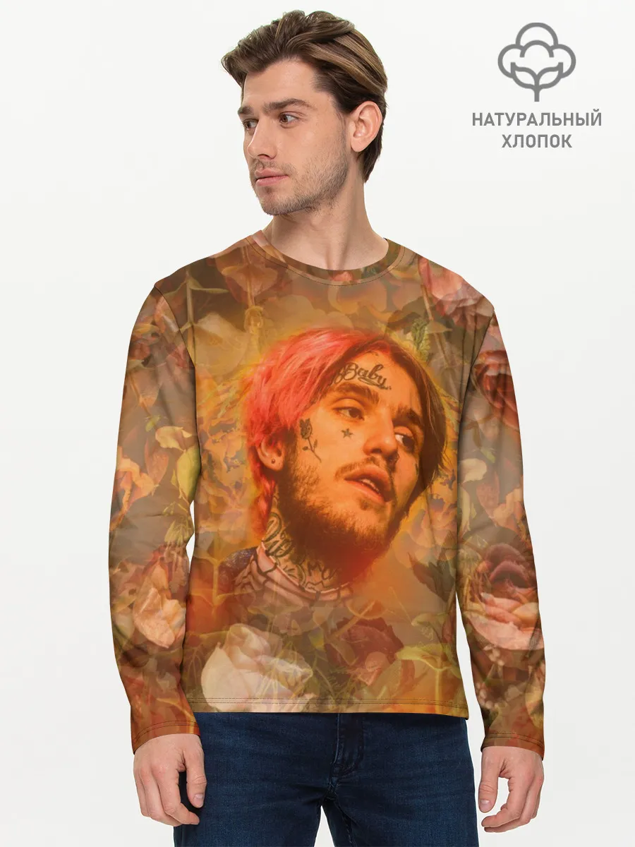 Мужской лонгслив базовый / Lil Peep rose