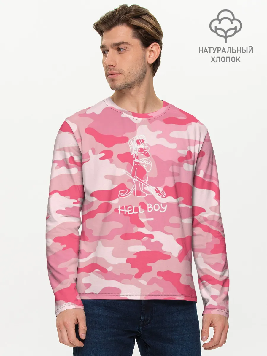 Мужской лонгслив базовый / Hellboy