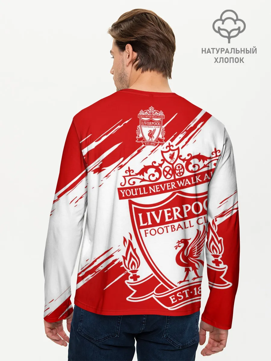 Мужской лонгслив базовый / Ливерпуль