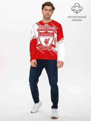 Мужской лонгслив базовый / Ливерпуль