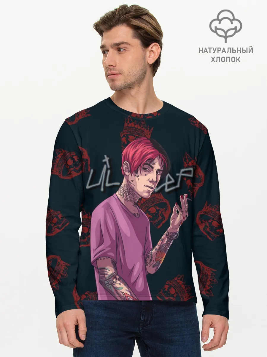 Мужской лонгслив базовый / Лил Пип