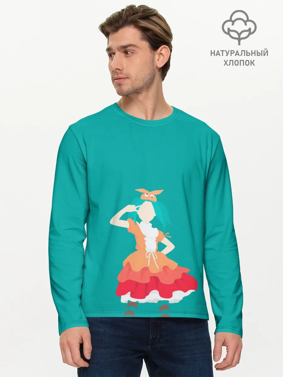 Мужской лонгслив базовый / Monogatari Series