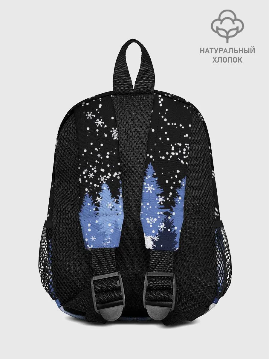 Рюкзак детский / Снежная ночь в зимнем лесу