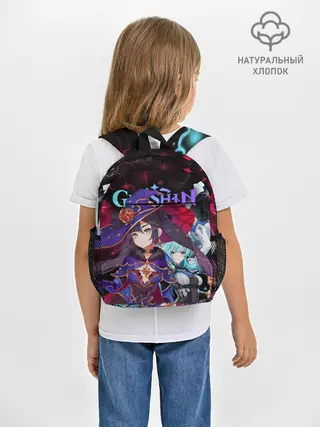 Рюкзак детский / Мона и Эола, Genshin Impact