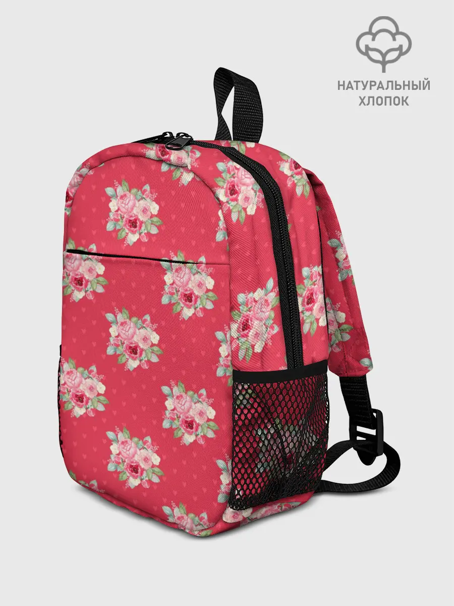 Рюкзак детский / Красные цветы розы