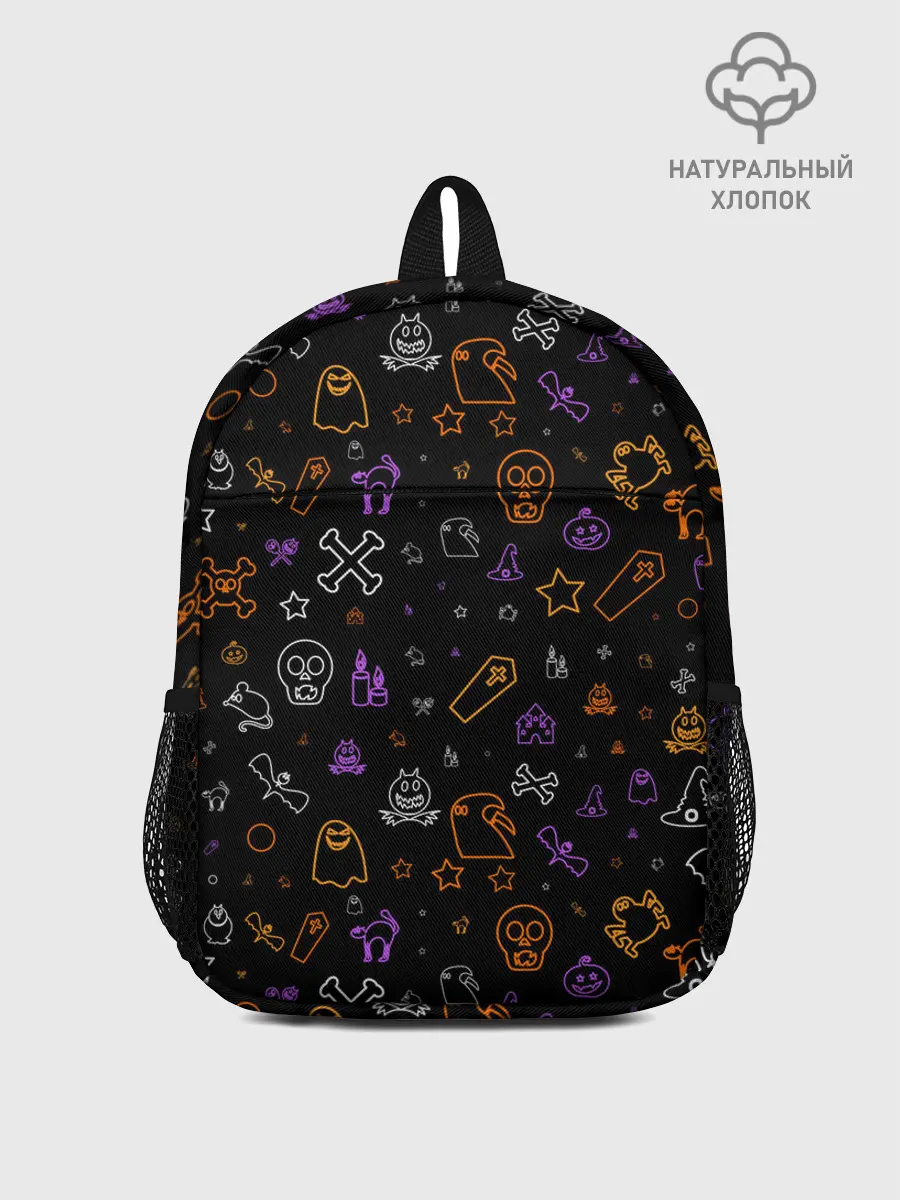 Рюкзак детский / ХЕЛЛОУИН ПАТТЕРН НЕОН / HALLOWEEN NEON