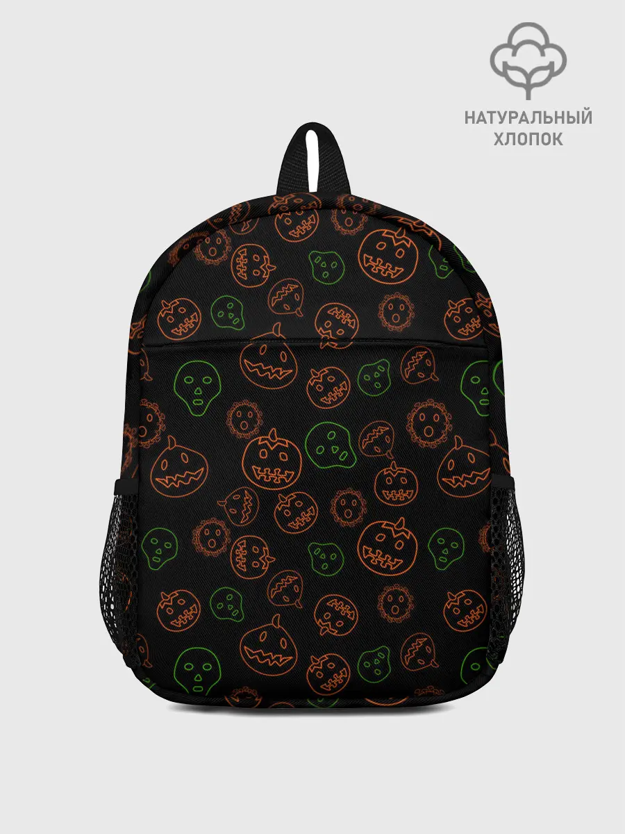 Рюкзак детский / Хэллоуин тыквы и корона