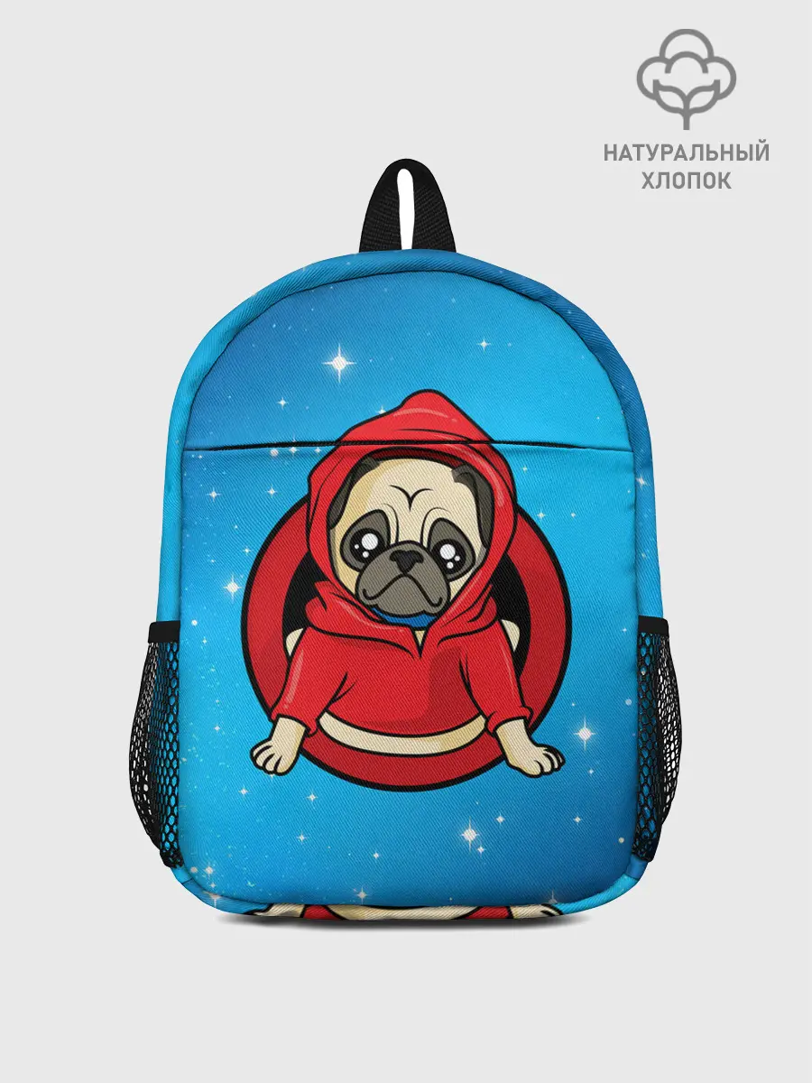 Рюкзак детский / Мопс в толстовке