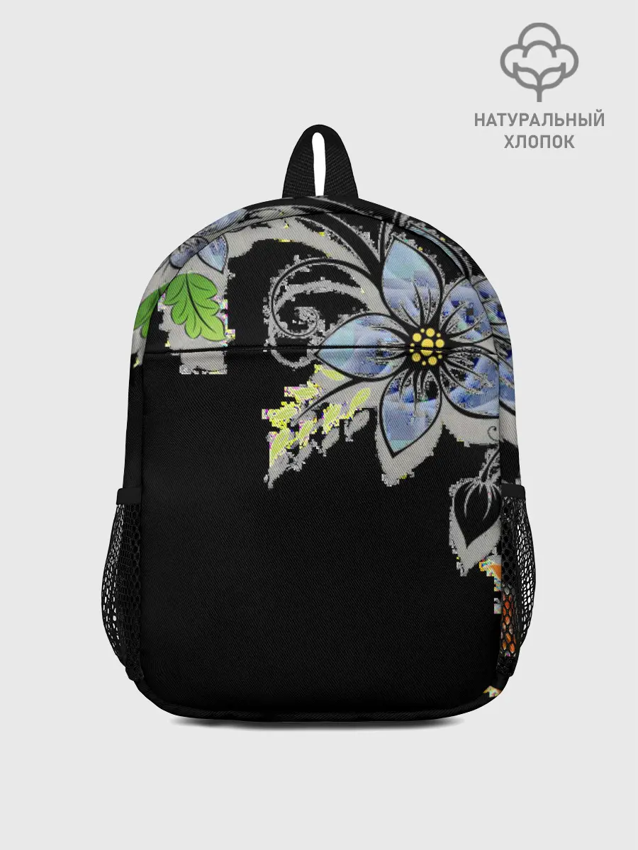 Рюкзак детский / Цветочная композиция с бабочками