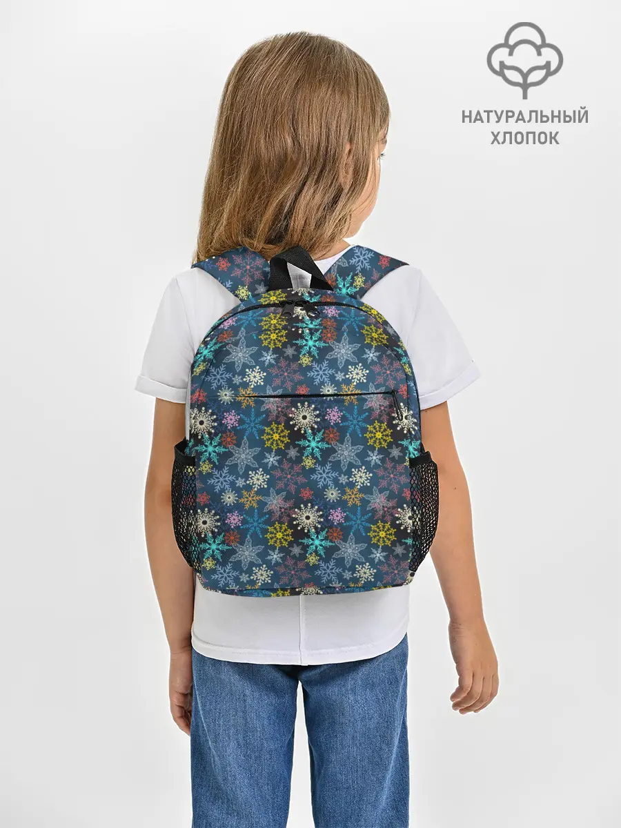 Рюкзак детский / Красочные Снежинки