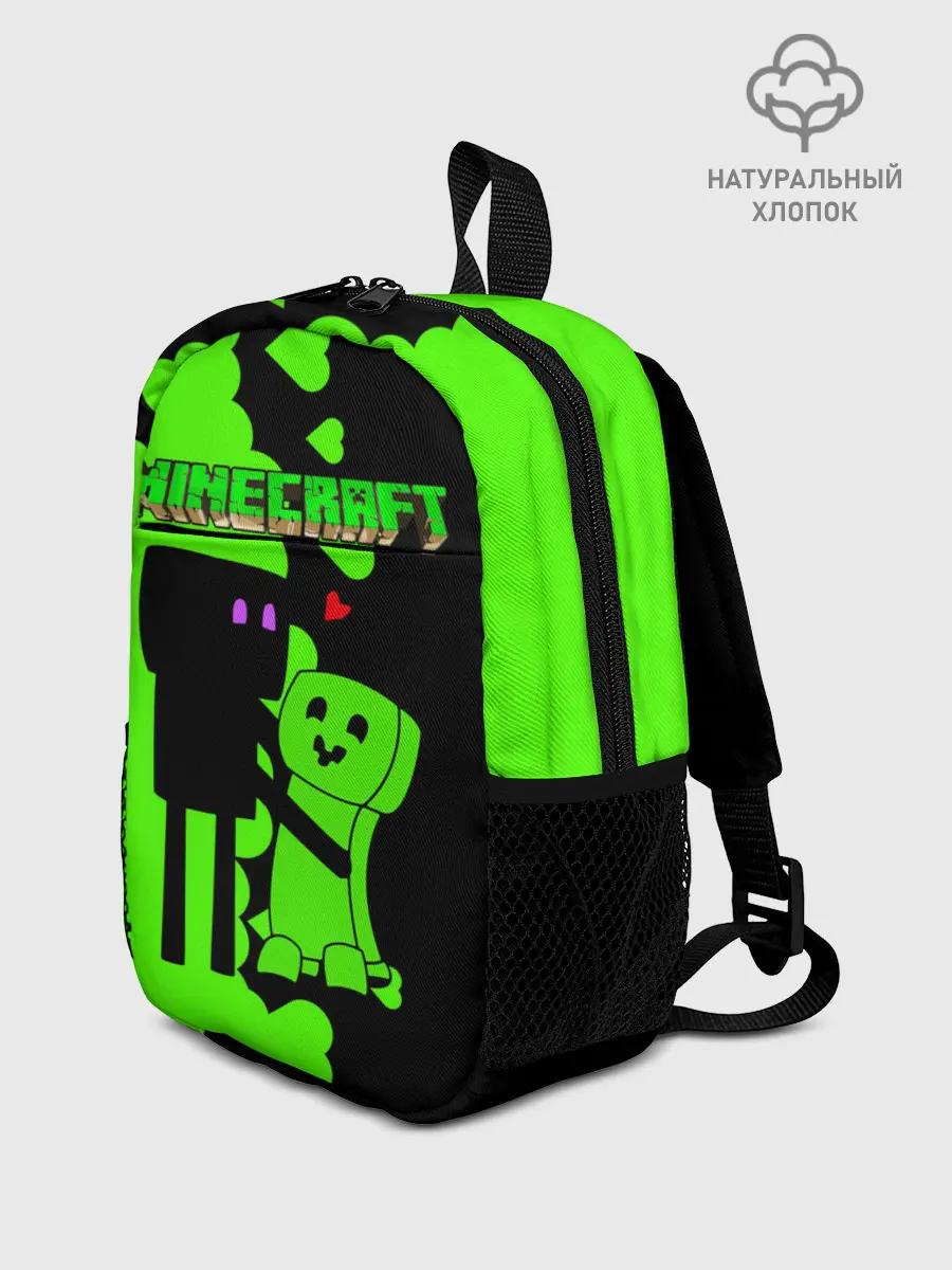 Рюкзак детский / Любовь Эндермена и Крипера Майнкрафт