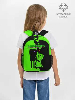 Рюкзак детский / Любовь Эндермена и Крипера Майнкрафт