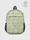 Рюкзак детский / Сердечки на светло зеленом фоне