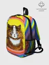 Рюкзак детский / Радужный кот Луиса Уэйна