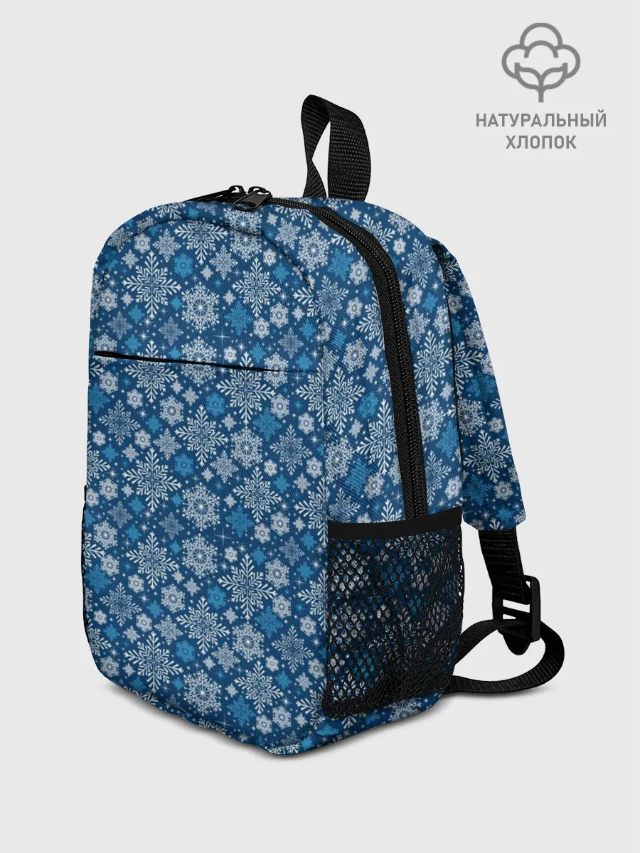 Рюкзак детский / Снежные Узоры на Новый Год