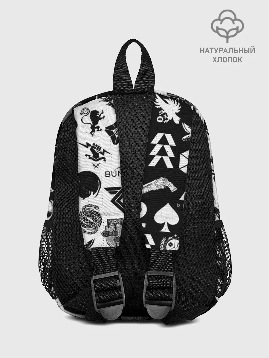 Рюкзак детский / DESTINY LOGOBOMBING ЧЁРНО БЕЛОЕ