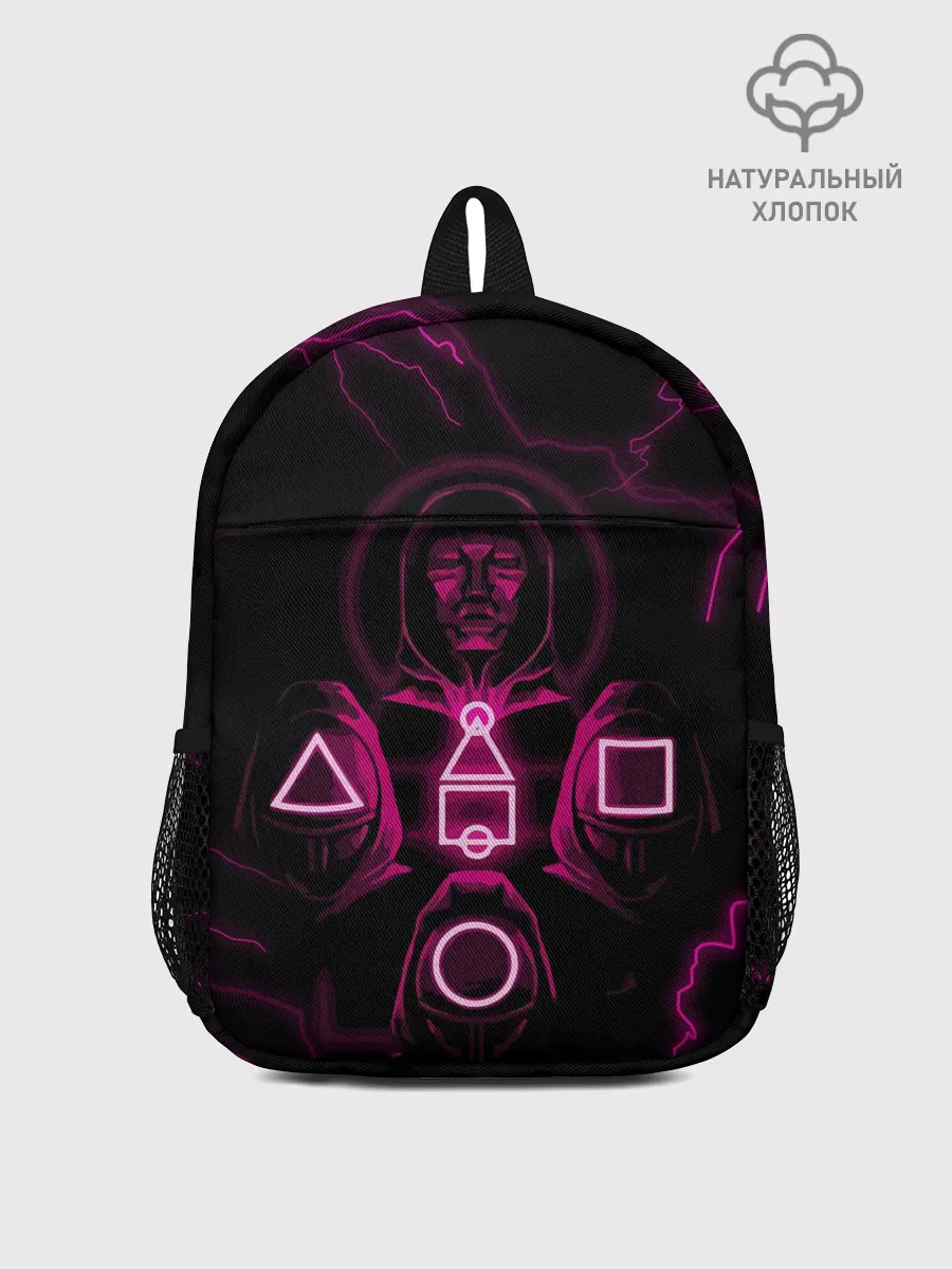 Рюкзак детский / Игра в кальмара смотрящий тут как тут