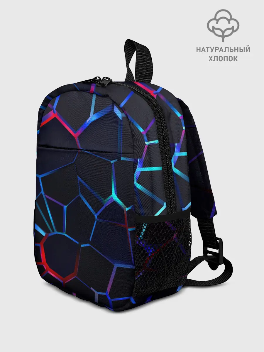 Рюкзак детский / Неоновые 3D плиты | Неоновые плиты