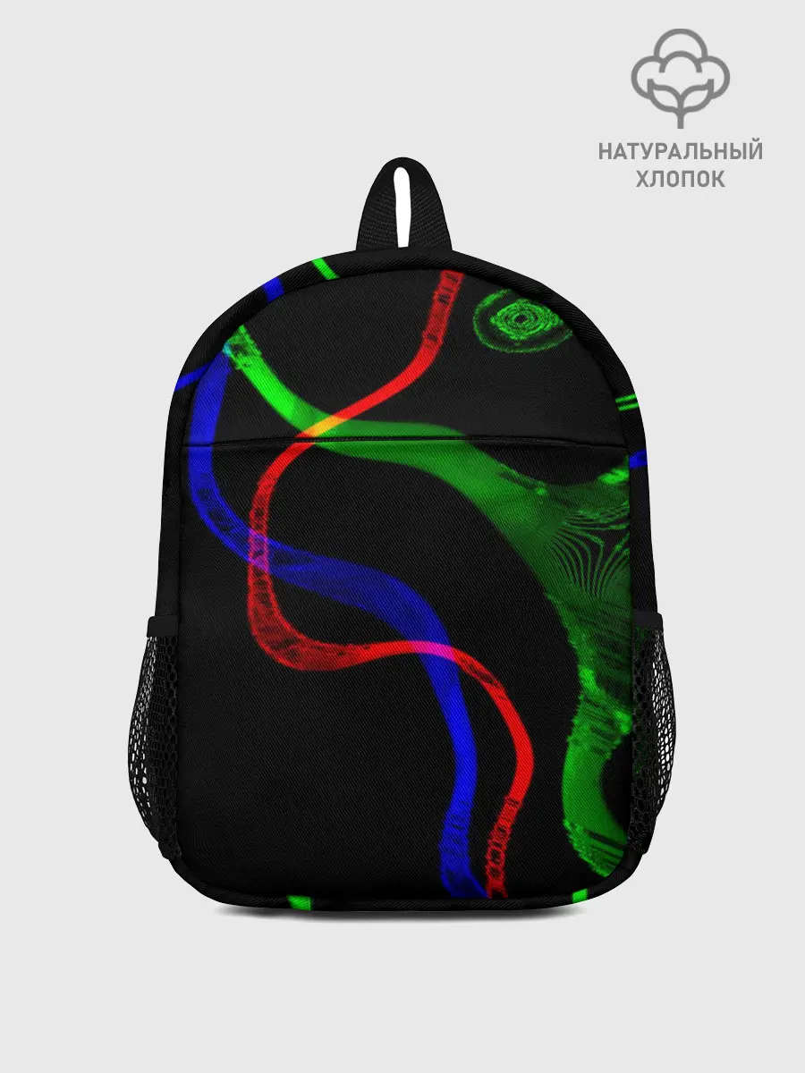 Рюкзак детский / Неоновый хаос 3D/Neon chaos 3D